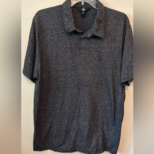 Volcom Polo Shirt Men’s Charcoal Gray Short Sleeve‎ Size X Large